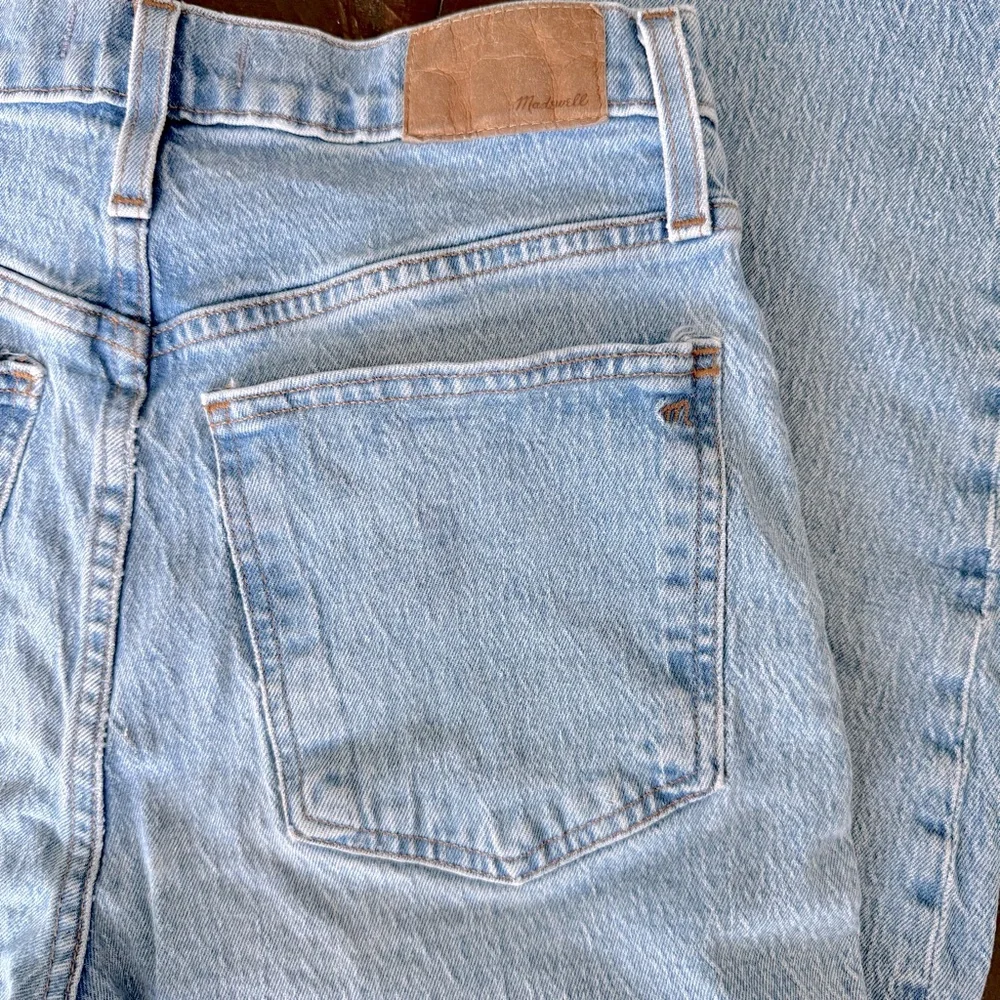 Madewell Women’s High Waisted Cropped Balloon Jeans Light Blue Wash Size 27 - Picture 6 of 15